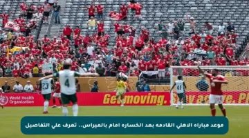 موعد مباراة الأهلي القادمة بعد الخسارة أمام بالميراس.. تعرف على التفاصيل